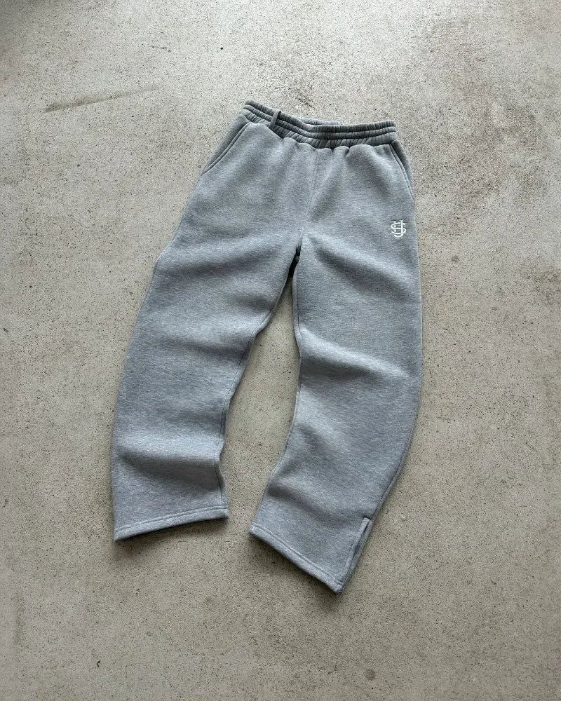 Retro loose straight pants